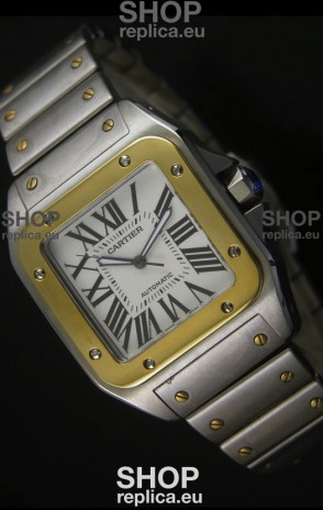 Cartier Santos 100 Swiss Watch 38.5MM - 1:1 Mirror Ultimate Replica