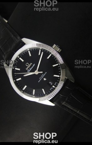 Omega Globemaster Co-Axial Swiss Black Dial Stainless Steel - 1:1 Mirror Replica Watch