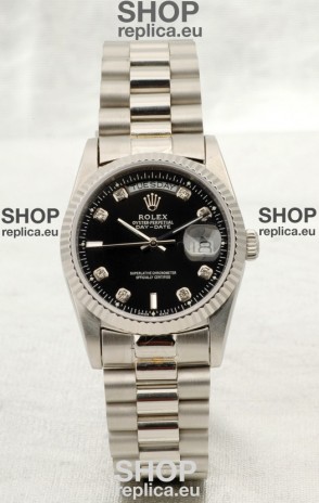 Rolex Day Date Silver Swiss Replica Watch