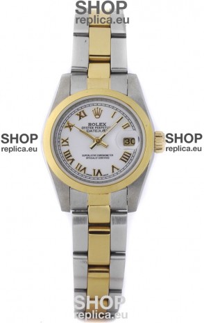 Rolex DateJust Two Tone Lady's Replica Watch