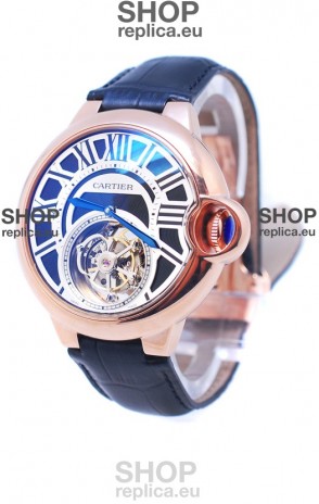 Cartier Ballon de Bleu Flying Tourbillon Swiss Rose Gold Watch