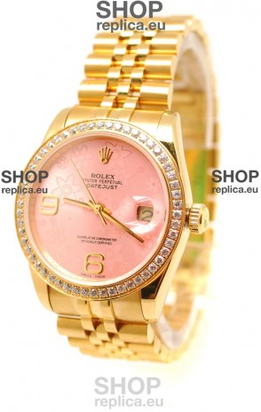 Rolex Datejust Floral Motif 2011 Edition Swiss Replica Watch