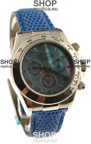 Rolex Daytona Cosmograph Swiss Replica Watch in Blue Pearl Dial