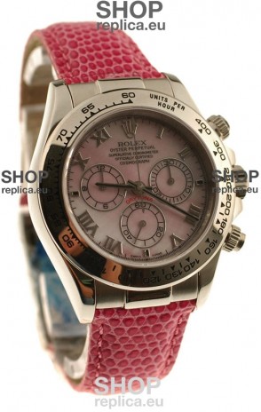 Rolex Daytona Cosmograph Swiss Replica Watch in Light Pink Pearl Dial
