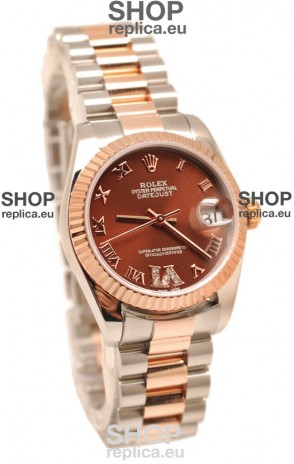 Rolex Oyster Perpetual Datejust Diamonds VI Japanese Replica Watch -36MM