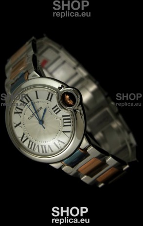 Ballon De Bleu Cartier Two tone Pink Gold Swiss Watch