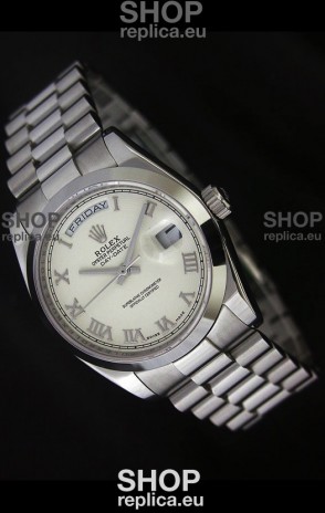 Rolex Day Date Swiss Replica Steel Watch
