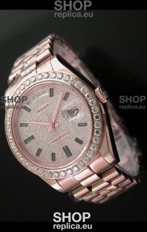 Rolex Day Date Swiss Automatic Rose Gold Watch