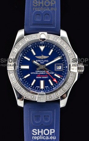 Breitling Avenger II Steel GMT Swiss Watch 1:1 Ultimate Edition - Blue Dial
