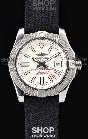 Breitling Avenger II Steel GMT Swiss Watch 1:1 Ultimate Edition - White Dial
