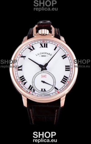 Chopard Louis-Ulysse The Tribute Rose Gold White Dial Swiss Watch
