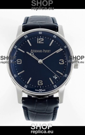 Audemars Piguet CODE 11.59 15210 Blue Dial Swiss Replica Watch in 904L Steel Casing 41MM
