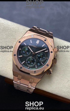 Audemars Piguet Royal Oak 50th Anniversary Super Clone - Rose Gold Casing Green Dial in 41MM