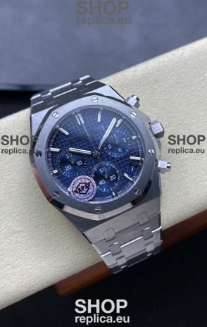 Audemars Piguet Royal Oak Chronograph 1:1 Mirror Replica - 904L Steel in Blue Dial 41MM