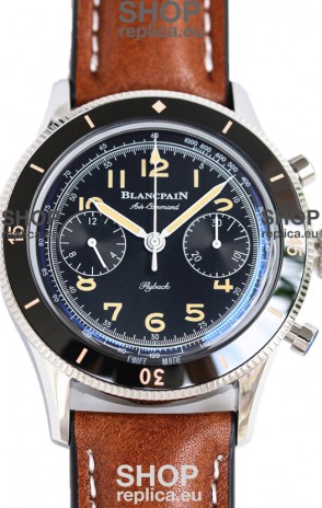 Blancpain Air Command Black Dial Steel Casing 1:1 Mirror Replica Watch