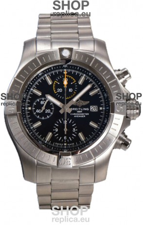 Breitling Avenger Chronograph 45 Black Dial 1:1 Mirror Swiss Replica Watch 