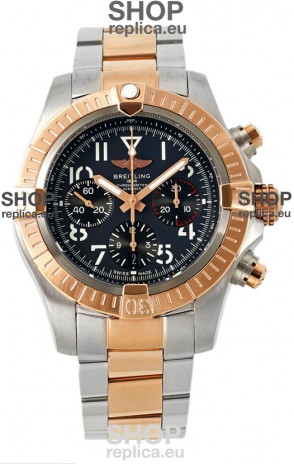 Breitling Avenger B01 Chronograph 45 Two Tone Rose Gold 1:1 Mirror Swiss Replica Watch 