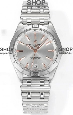 Breitling Chronomat 36MM Stainless Steel Casing 1:1 Mirror Replica Watch Steel Dial
