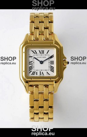 PANTHERE de Cartier Edition 27mm 1:1 Mirror Swiss Watch Yellow Gold Casing