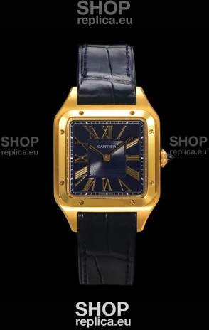 Cartier Santos Dumont 27MM Super Clone Edition Watch in Gold Casing 