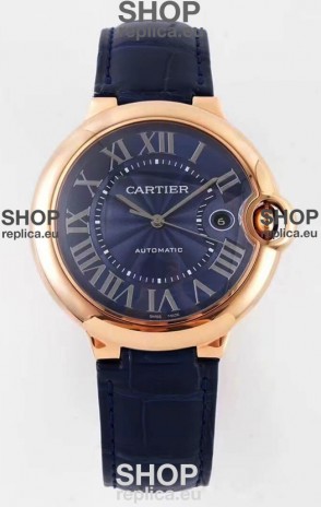 Ballon De Cartier Swiss Automatic 1:1 Mirror Quality 42MM in Rose Gold Casing
