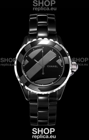 Chanel J12 Untitled Black Ceramic Casing Watch 1:1 Mirror Replica Watch - 38MM Automatic Movement