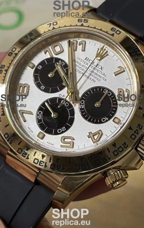 Rolex Cosmograph Daytona 116528 Yellow Gold Original Cal.4130 Movement - 904L Steel Watch