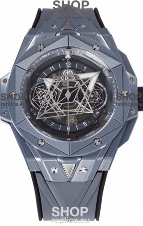 Hublot Big Bang UNICO Sang Bleu II Grey Ceramic 1:1 Mirror Quality Swiss Replica Watch