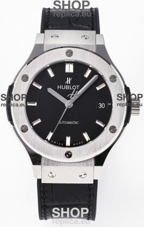 Hublot Super Clone Classic Fusion Titanium 38MM 1:1 Mirror Replica Watch Black Dial