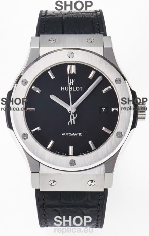 Hublot Super Clone Classic Fusion Titanium 42MM 1:1 Mirror Replica Watch Black Dial