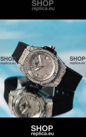 Hublot Big Bang One Click Diamonds Paved Casing and Dial Swiss Replica Watch