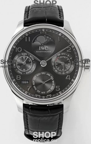 IWC Portuguese Perpetual Calendar 904L Steel Swiss Replica Watch REF. IW503301
