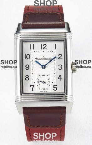 Jaeger-LeCoultre Reverso Super Clone DuoFace Black/White Steel Replica Watch 