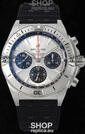 Breitling Chronomat B01 42 Edition Swiss 904L Steel Casing Silver Dial 1:1 Mirror Replica Watch