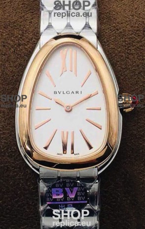 Bvlgari Serpenti Seduttori Edition Watch in Stainless Steel - Rose Gold Bezel 1:1 Mirror Replica