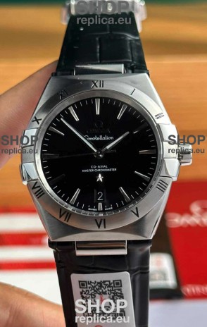Omega Co-Axial Constellation 39MM 904L Steel Black Dial 1:1 Mirror Replica Watch