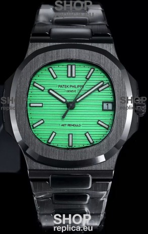 Patek Philippe Nautilus 5711 AET Remould Black Ceramic Edition Green Dial Swiss Replica Watch
