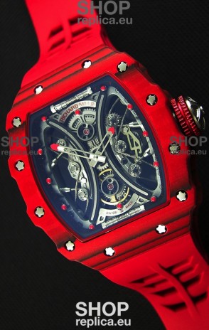 Richard Mille RM53-01 Pablo Mac Donough Red Carbon Case Swiss Replica Watch 