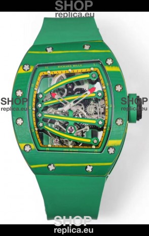 Richard Mille Super Clone RM59-01 Green Carbon NTPT Case Swiss Replica Watch