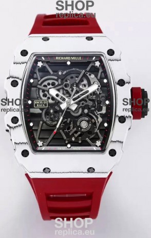 Richard Mille RM35-01 Rafael Nadal Carbon Fiber Casing with Genuine Tourbillon Super Clone Watch