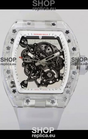 Richard Mille RM055 Transparent Sapphires Casing with Genuine Tourbillon Super Clone Watch