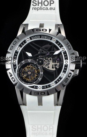 Roger Dubuis Excalibur Spider Flying Tourbillon Skeleton Titanium Casing 1:1 Mirror Swiss Watch