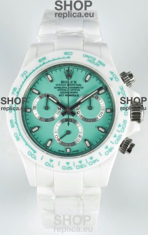 Rolex Daytona AET Remould Light Green Dial Full Ceramic Strap Watch in Cal.4130 Movement