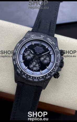 Rolex Daytona DiW All Black Edition Watch - Forged Cabon Casing 1:1 Mirror Replica