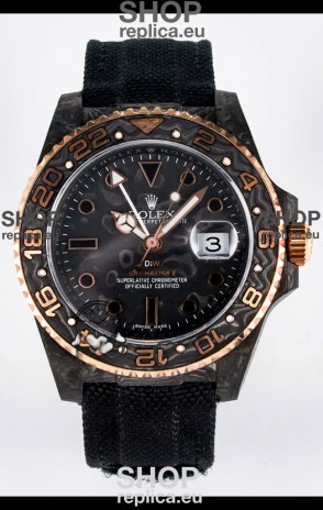 Rolex GMT Masters II Super Clone DiW Edition Swiss Replica Lightweight Carbon Casing Watch 