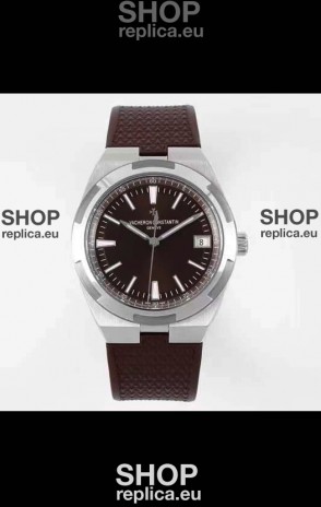 Vacheron Constantin Overseas 1:1 Mirror Swiss Replica Watch in Brown Strap