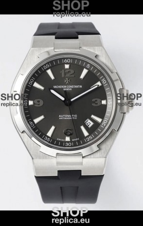 Vacheron Constantin Overseas 1:1 Mirror Swiss Replica Watch in Grey Dial - Rubber Strap