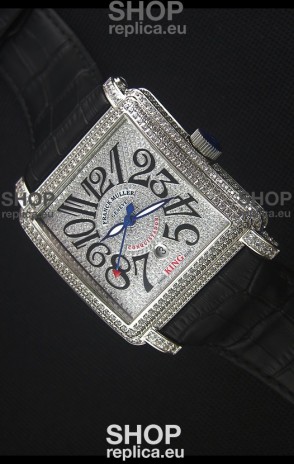Franck Muller Conquistador King Automatic Swiss Replica Watch in Stainless Steel
