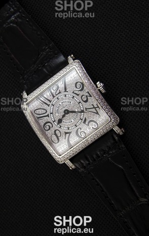 Franck Muller Master of Sqaure Ladies Quartz Replica Watch in Steel Case
