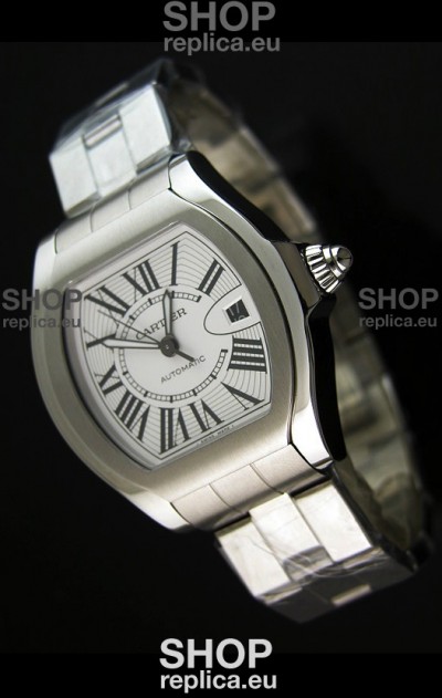 Cartier Roadster Swiss Replica Watch Stainless Steel - 38MM Wide